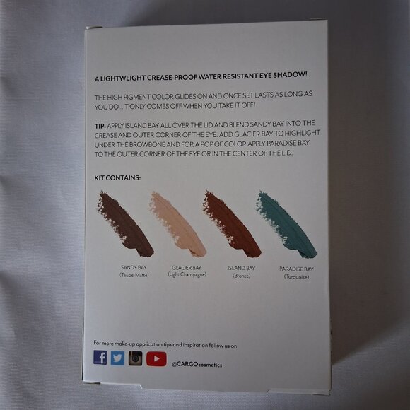 Cargo Cosmetics Havana Eye Shadow Stick Kit Longwear Swimmables NIB - Picture 3 of 3